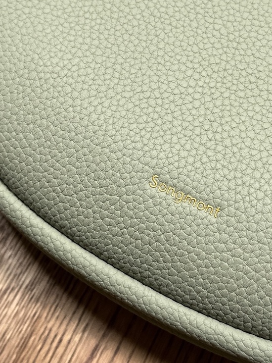 Songmont Luna Leather Crossbody Strap Mint Green Purse Bag - Picture 2 of 15